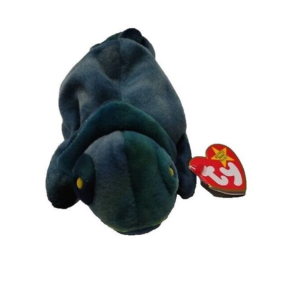 TY Beanie Baby Rainbow the Chameleon DOB October 14, 1997 MWMT Plush - Picture 1 of 5